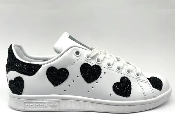 Adidas Stan Smith Cuori Black Glitter