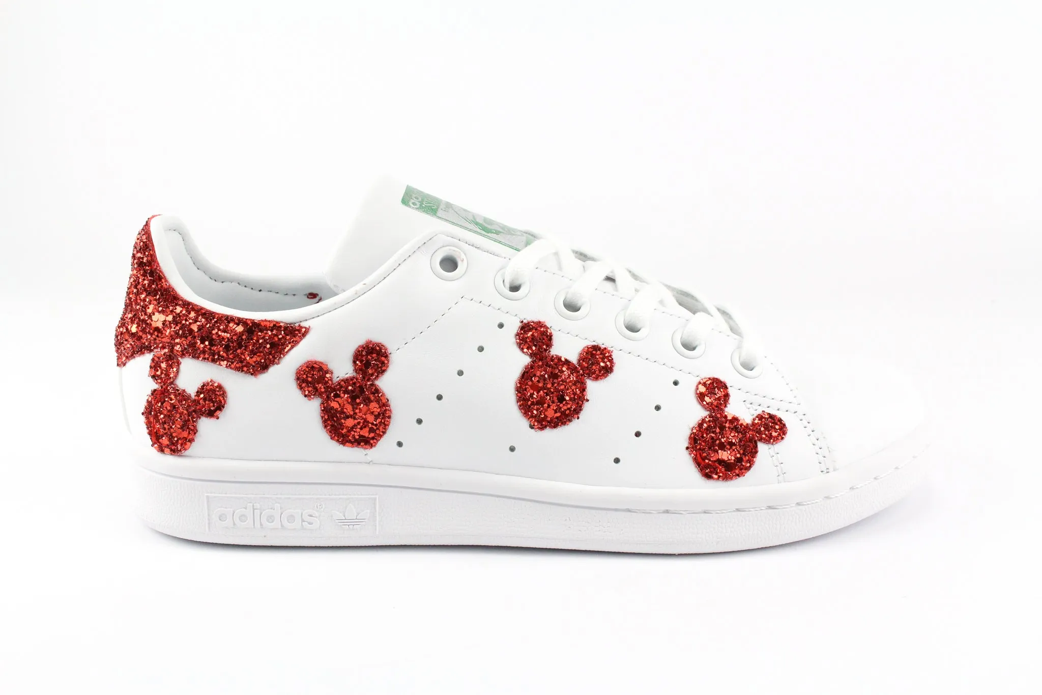 Adidas Stan Smith Topolini Red Glitter