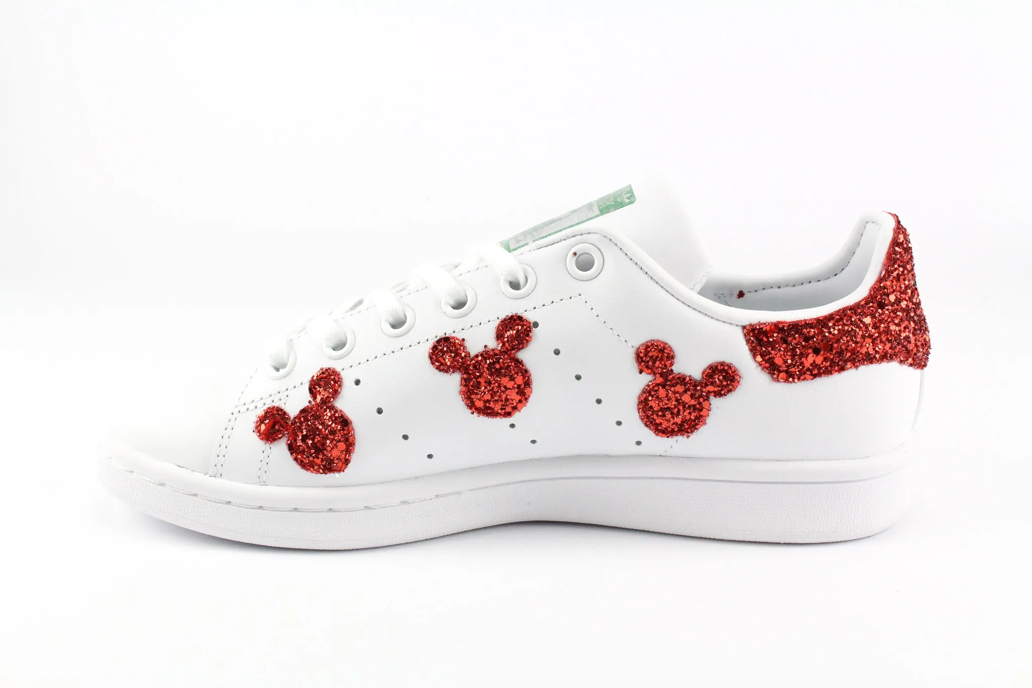 Adidas Stan Smith Topolini Red Glitter