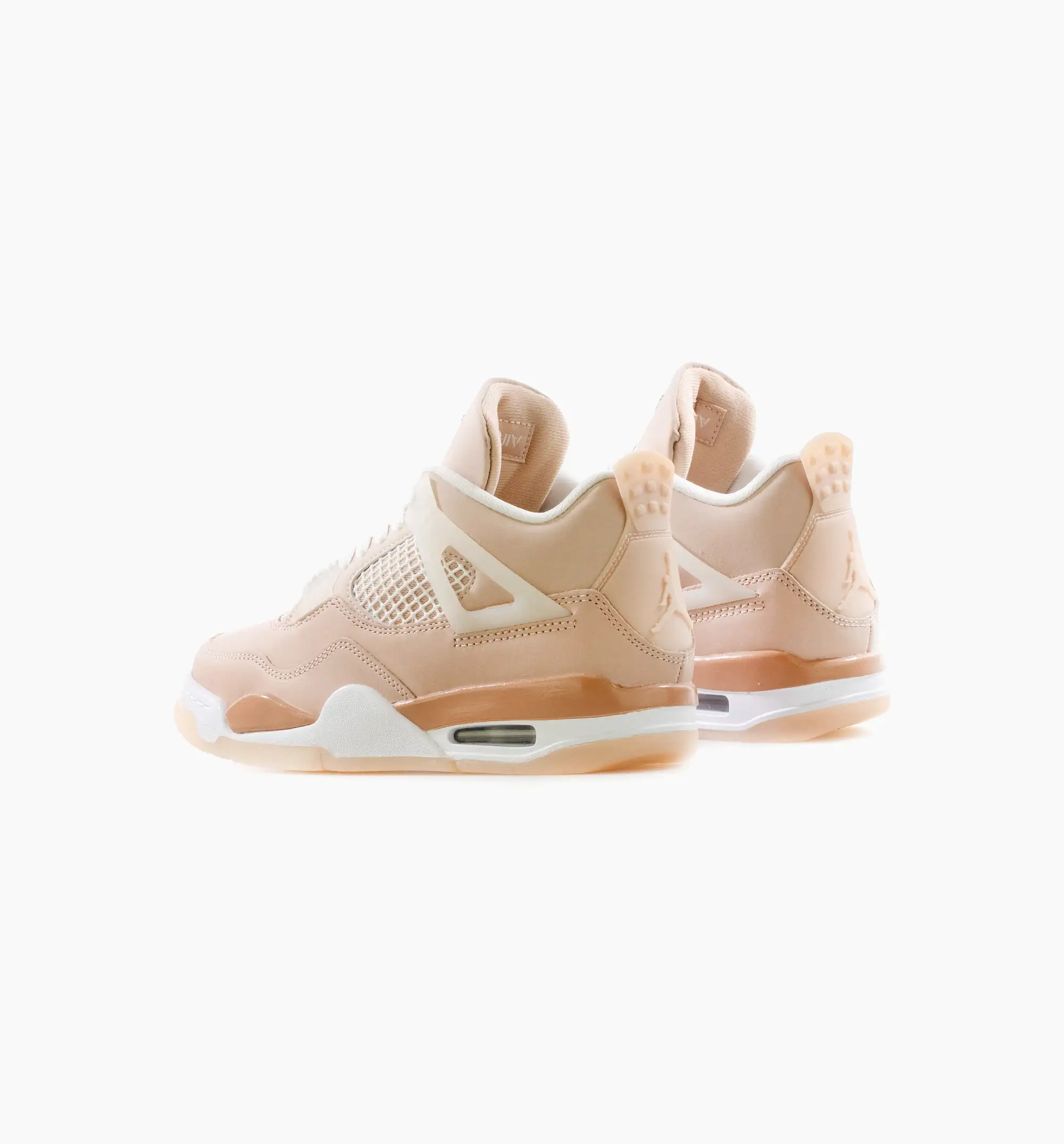 Air Jordan 4 Shimmer Womens Lifestyel Shoe - Shimmer/Bronze Eclipse/Orange Quartz/Metallic Silver Limit One Per Customer