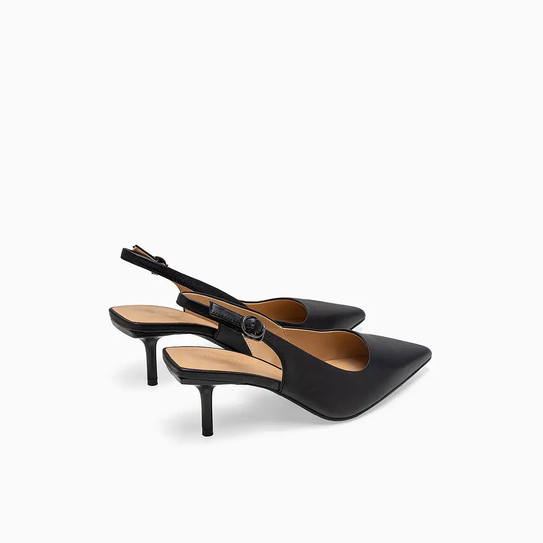 Ally Leather Slingback Pumps