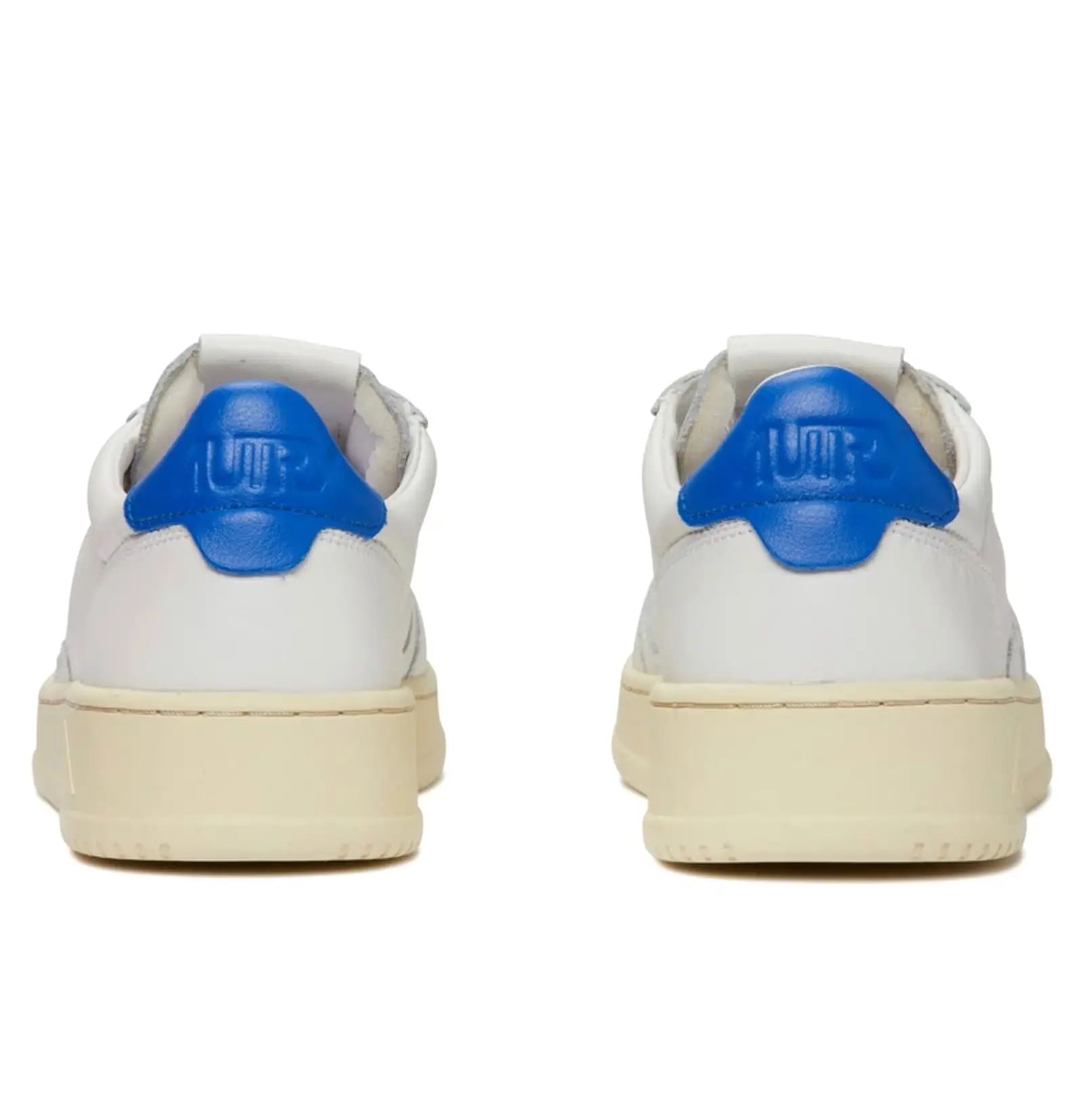 Autry Action Shoes Low Man Leather - White & P Blue