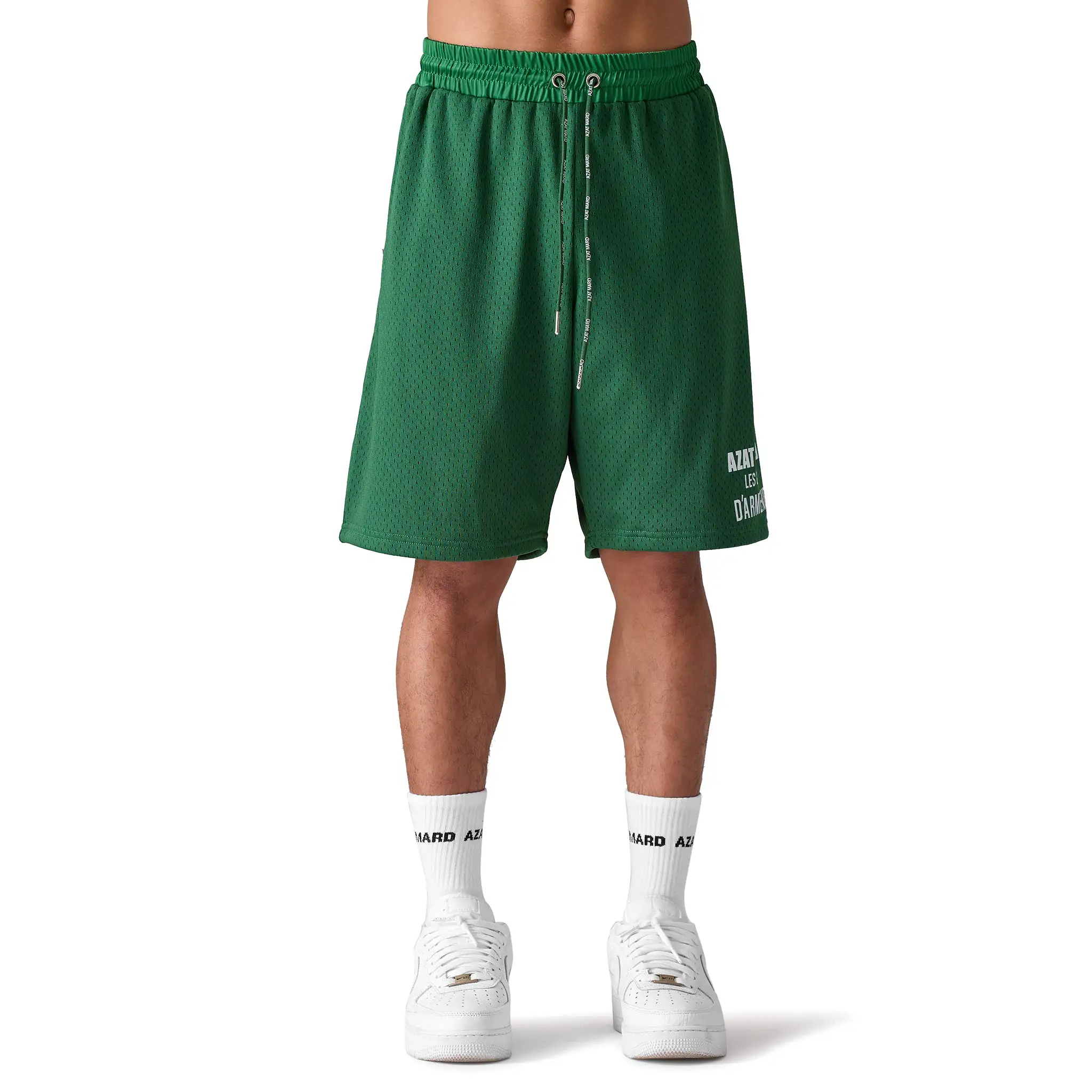 Azat Mard Les Gens Mesh Shorts Green