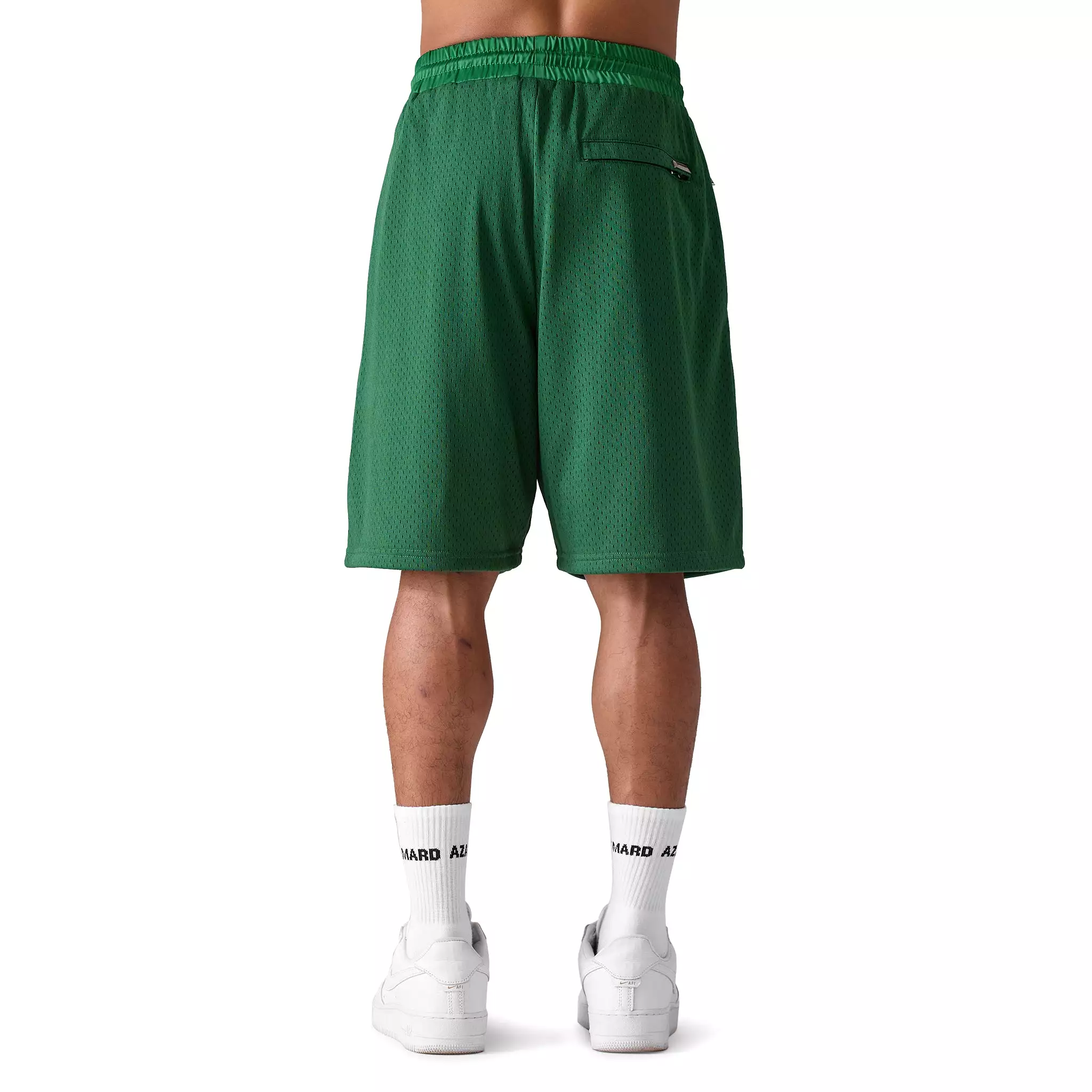 Azat Mard Les Gens Mesh Shorts Green