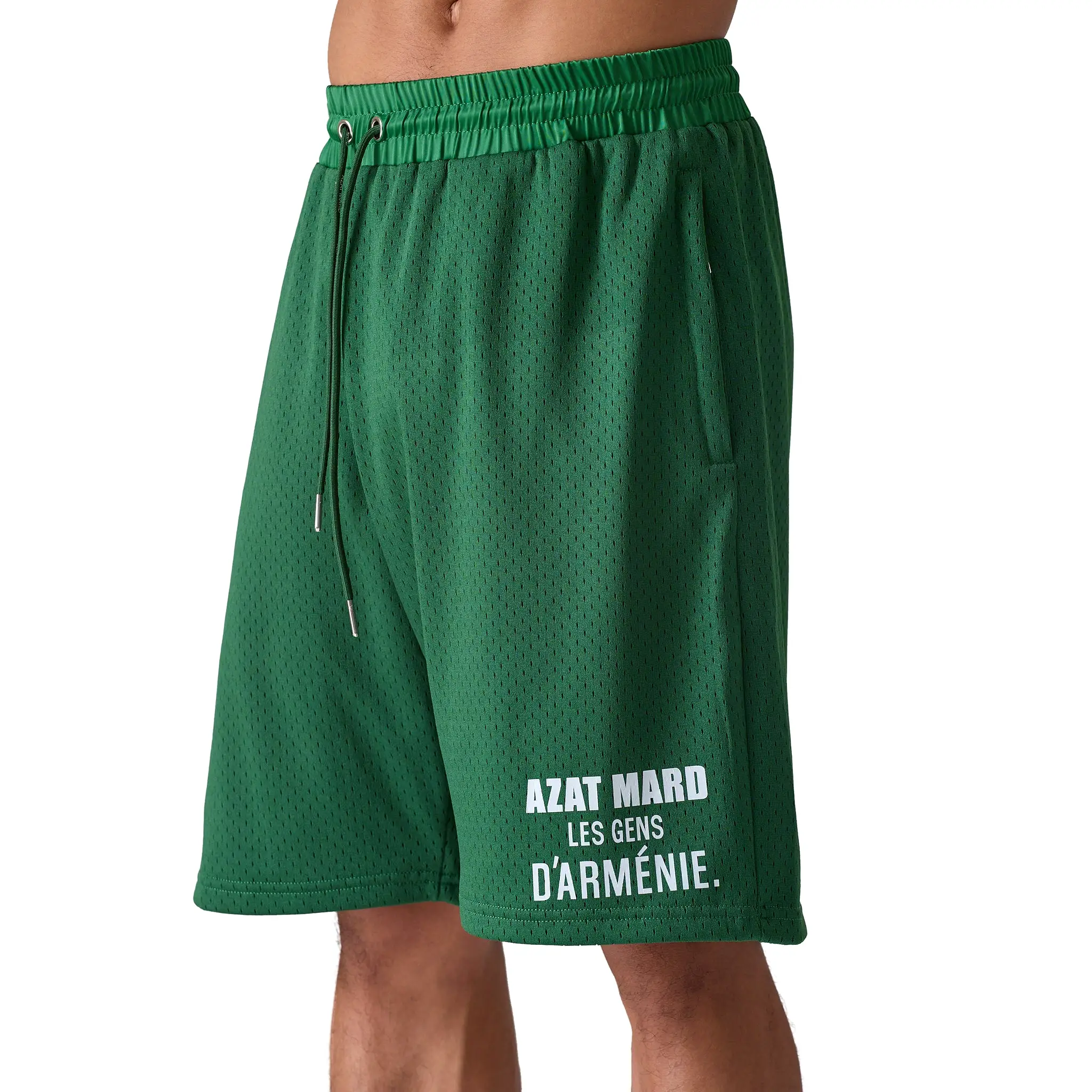 Azat Mard Les Gens Mesh Shorts Green