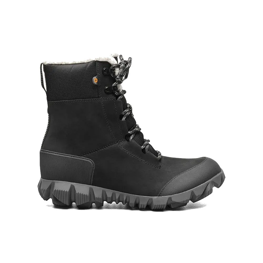 BOGS ARCATA LEATHER BLACK - WOMENS