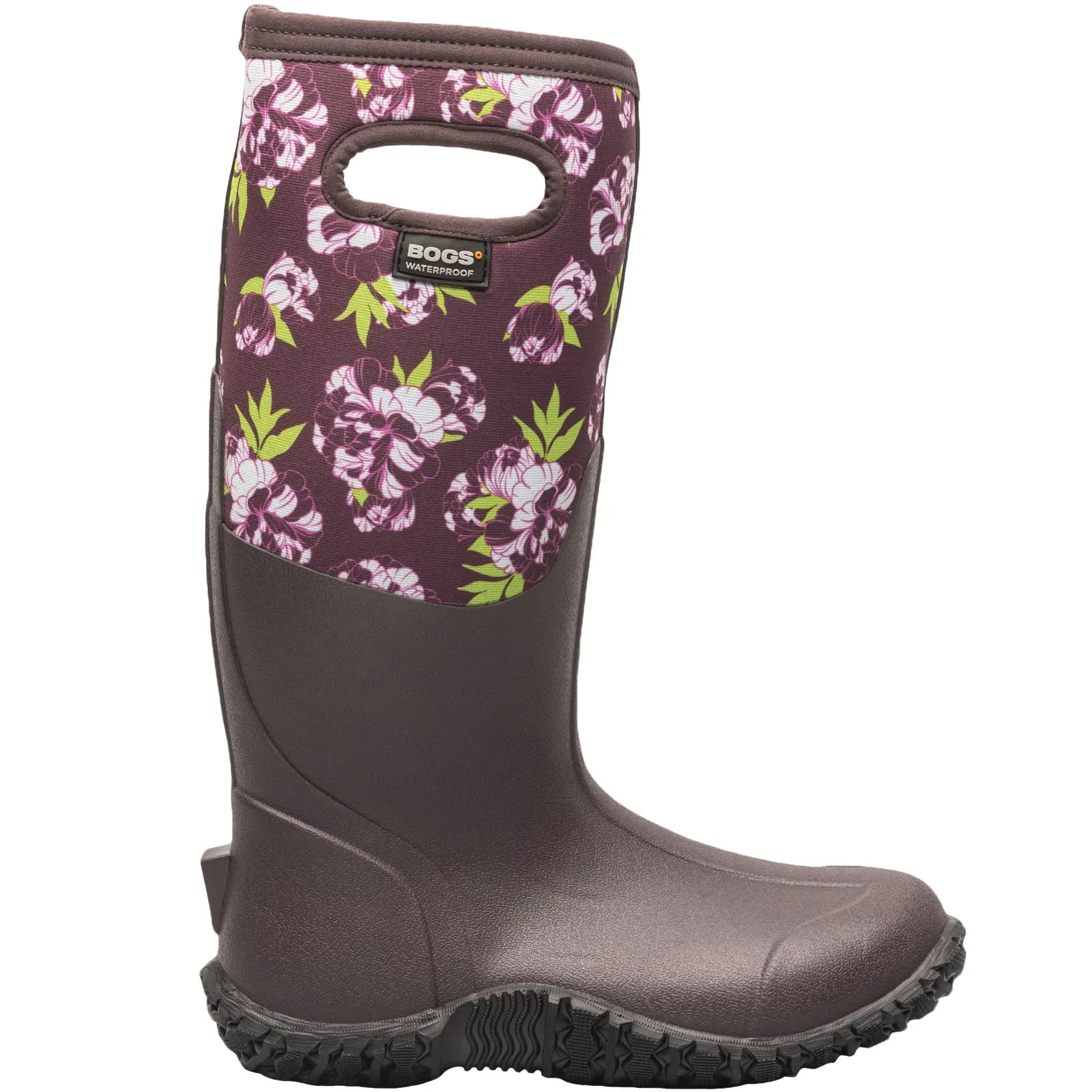 BOGS Womens Mesa Peony Wellies - Burgundy