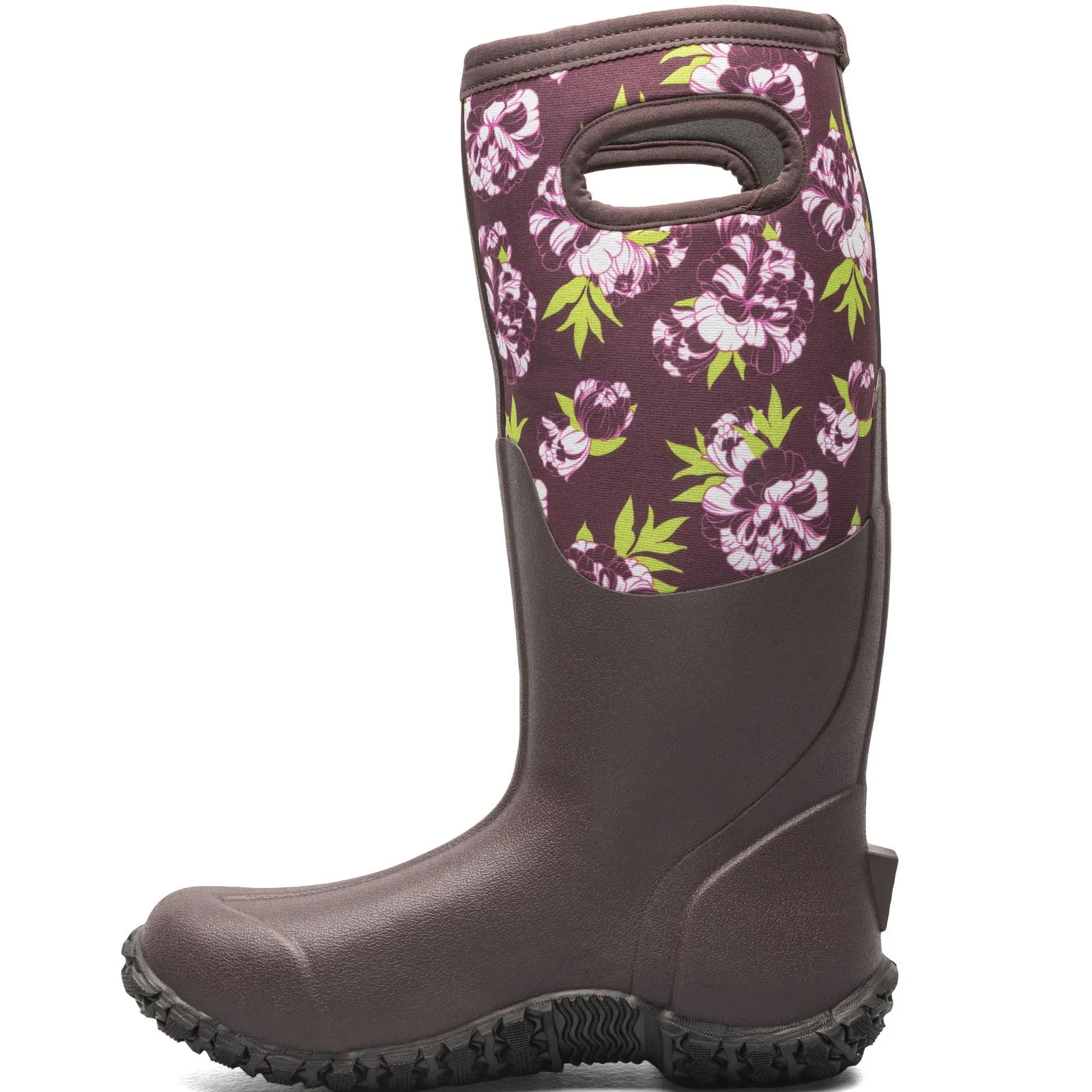 BOGS Womens Mesa Peony Wellies - Burgundy