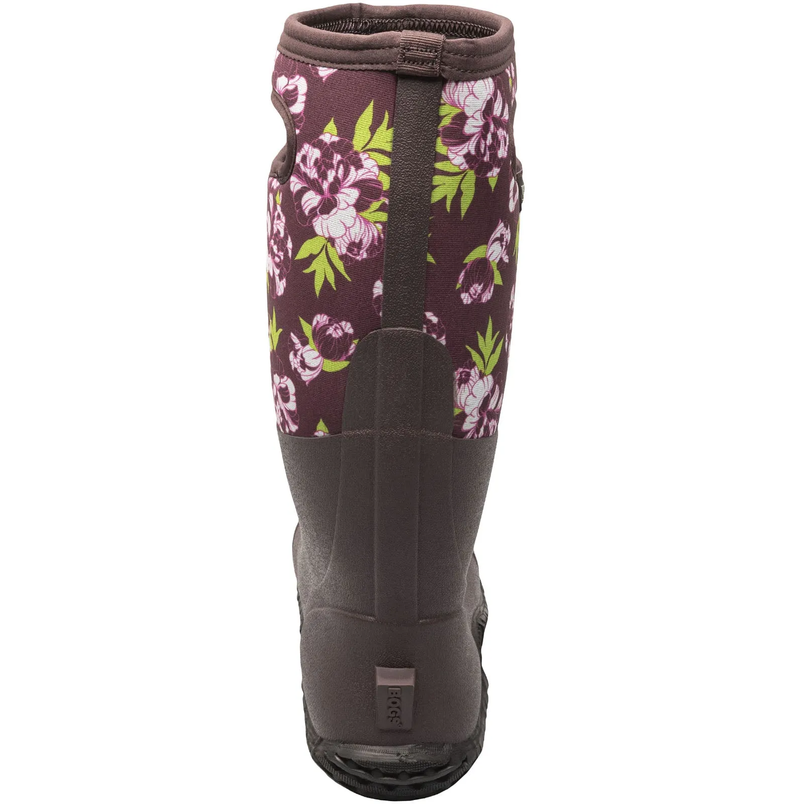 BOGS Womens Mesa Peony Wellies - Burgundy