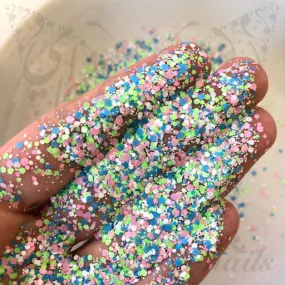 Candy Nail Art Hexagon Glitter