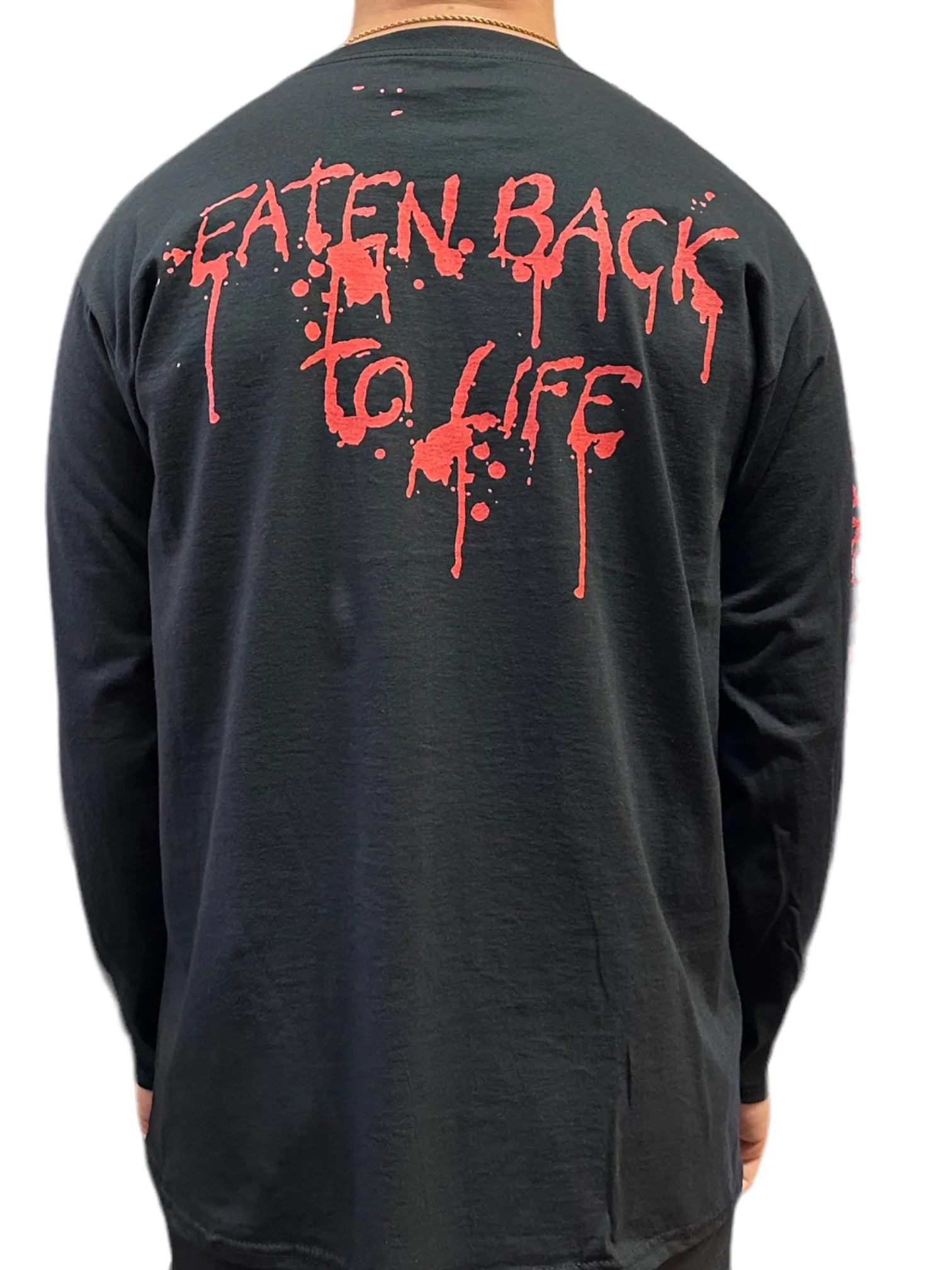 Cannibal Corpse Eaten Official Unisex Long Sleeved Shirt Various Sizes Front & Back Print: NEW