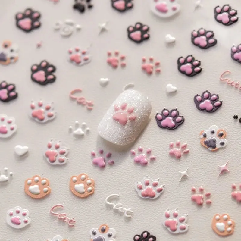 Cat Paw Nail Stickers