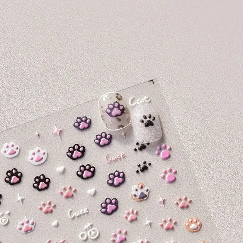 Cat Paw Nail Stickers