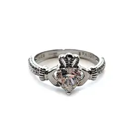 Claddagh Ring with Swarovski Crystal