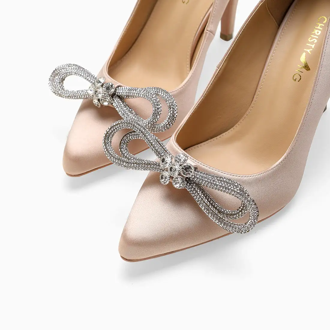 Dazzling Mariko Champagne Pumps