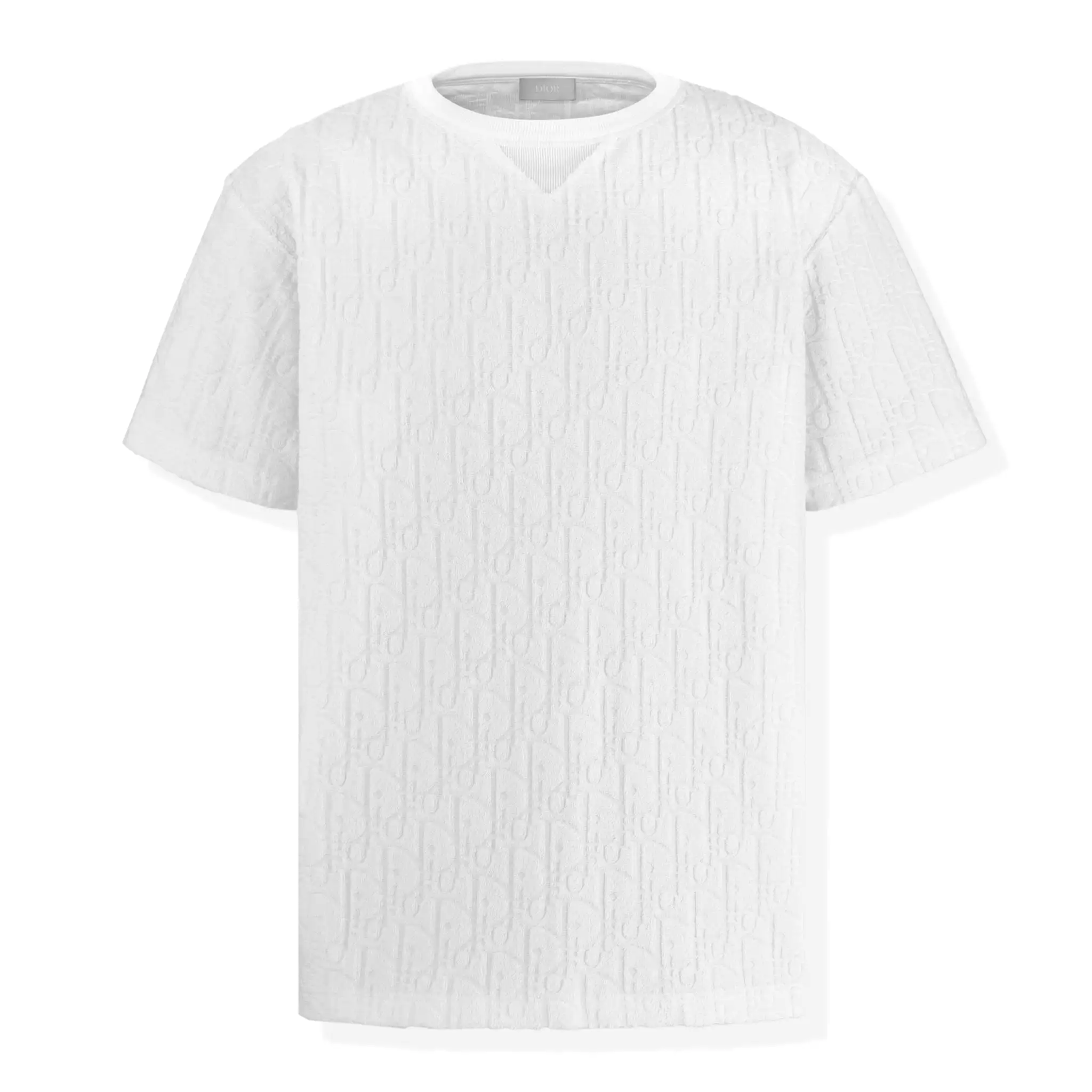 Dior Oblique Towelling White T Shirt