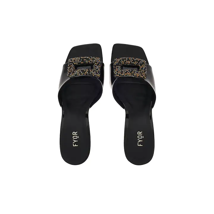 Embellished Brooch Heeled Sandal  BCM 140