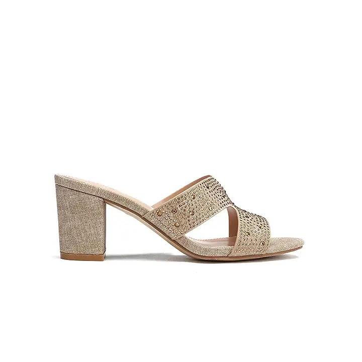 Embellished Round Toe Mule BB 53