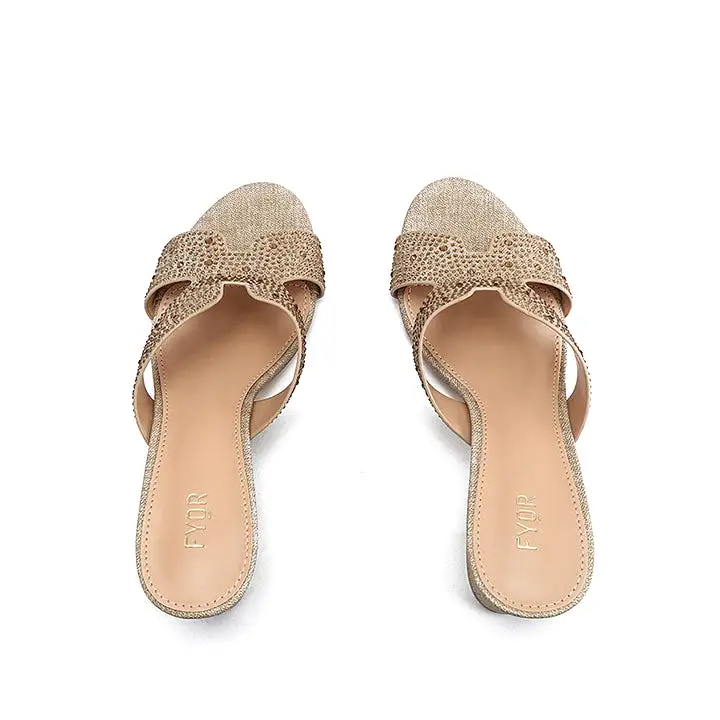 Embellished Round Toe Mule BB 53