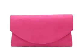 Fabucci Pink Suede Envelope Clutchbag