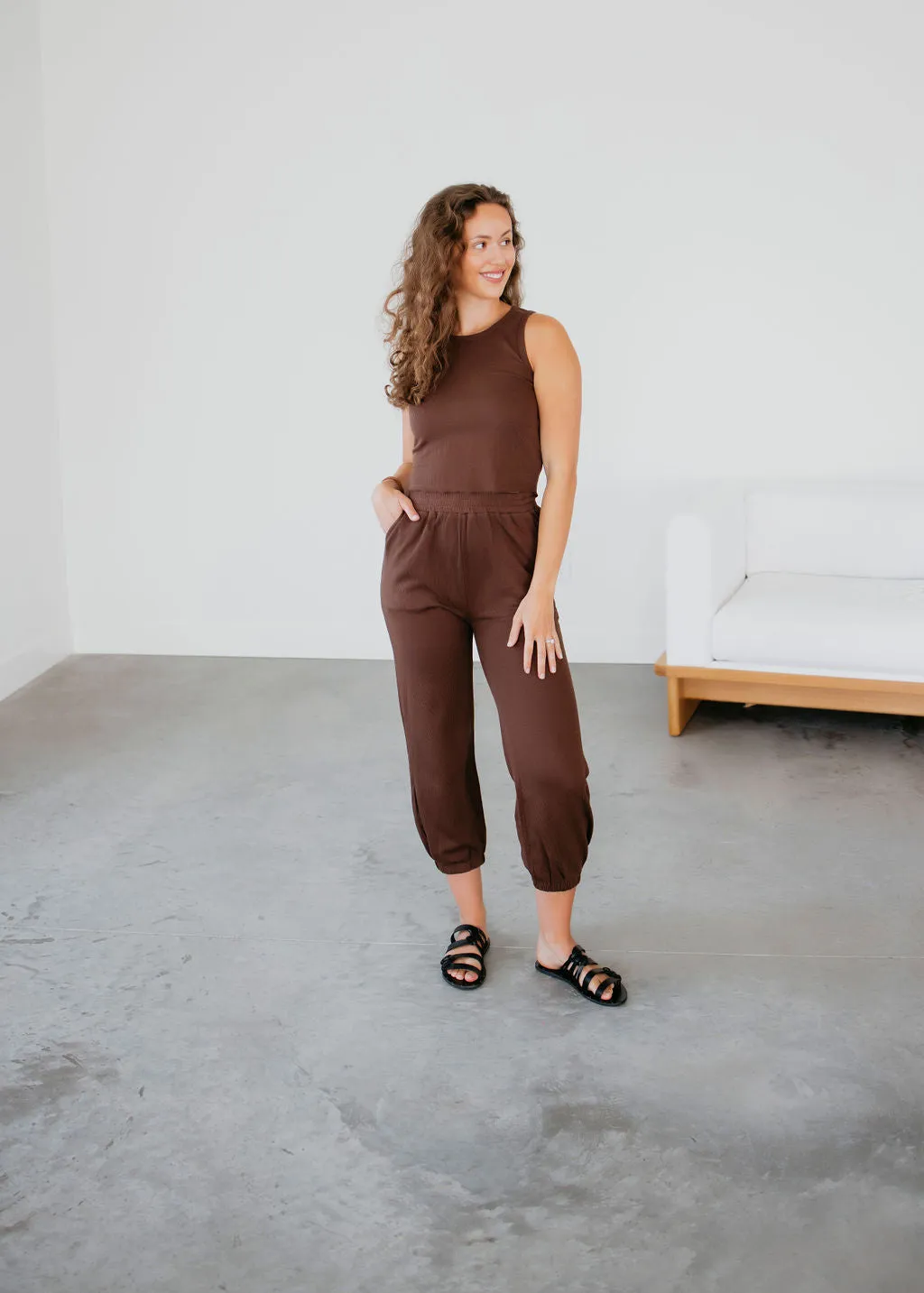 Fiya Ribbed Knit Jogger Set