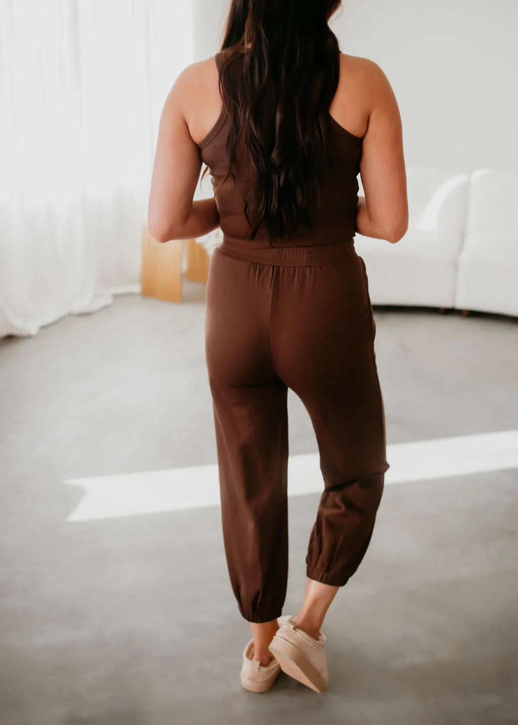 Fiya Ribbed Knit Jogger Set