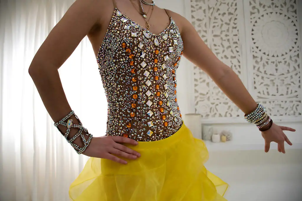 Gorgeous Swarovski Latin Costume