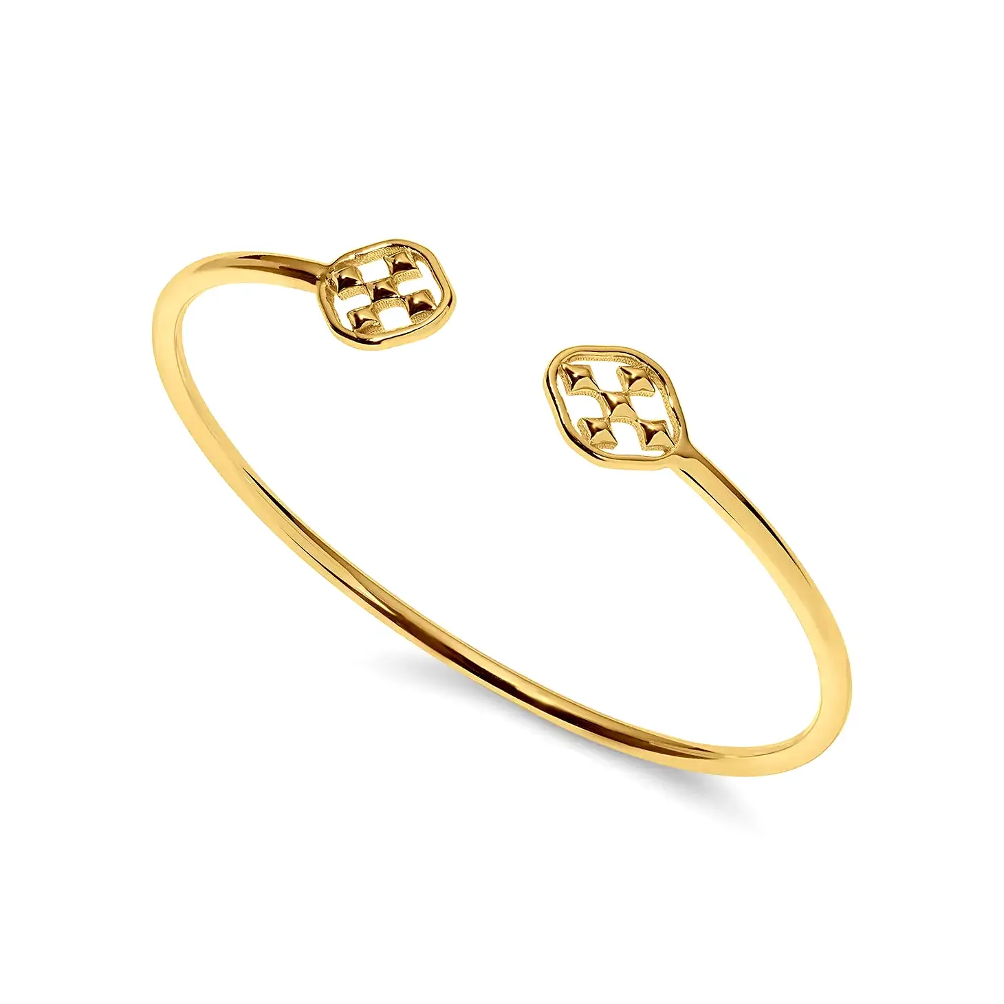 Gracewear Shield Bangle -(gold or silver)