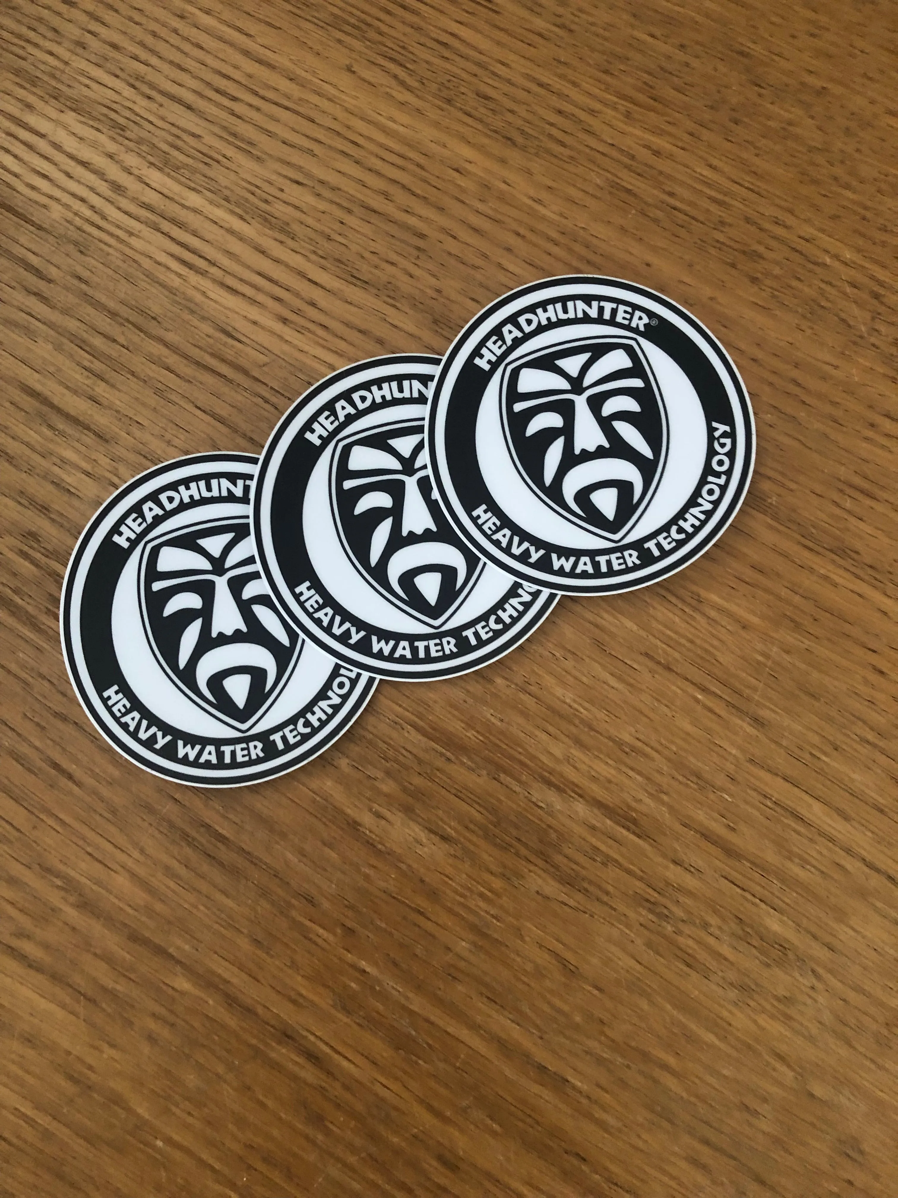 Heavy Water Technology Circle Sticker - 3 Pack