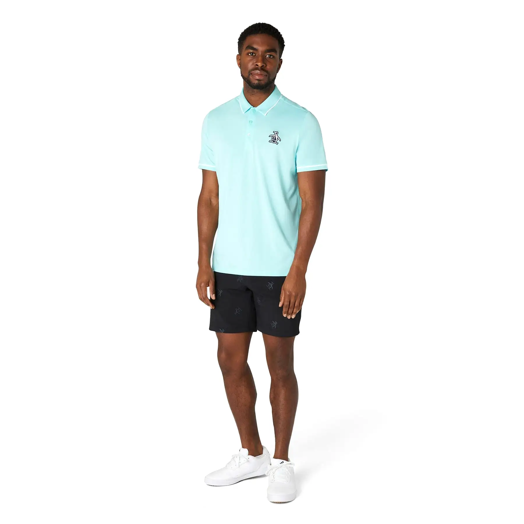 Heritage Oversize Pete Logo Polo Tanager Turquoise - SS24