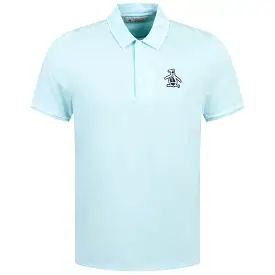 Heritage Oversize Pete Logo Polo Tanager Turquoise - SS24