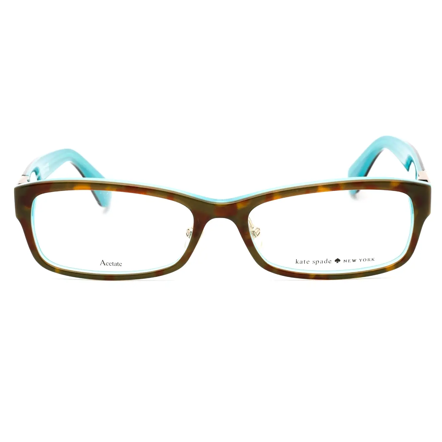 Kate Spade Jolisa Eyeglasses Havana Turquoise / Clear Lens