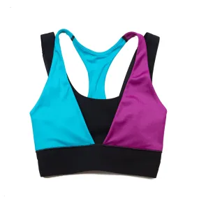 Light-Support Layered Sports Bra (Cactus Flower)