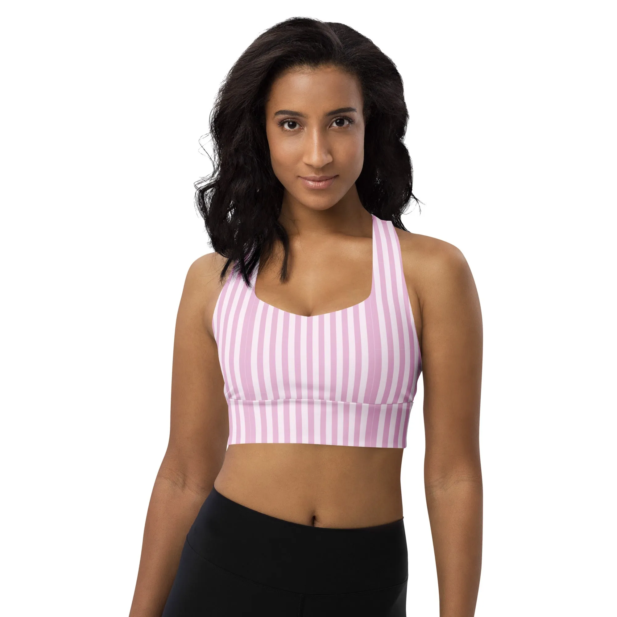 Longline sports bra Lavish Stripe