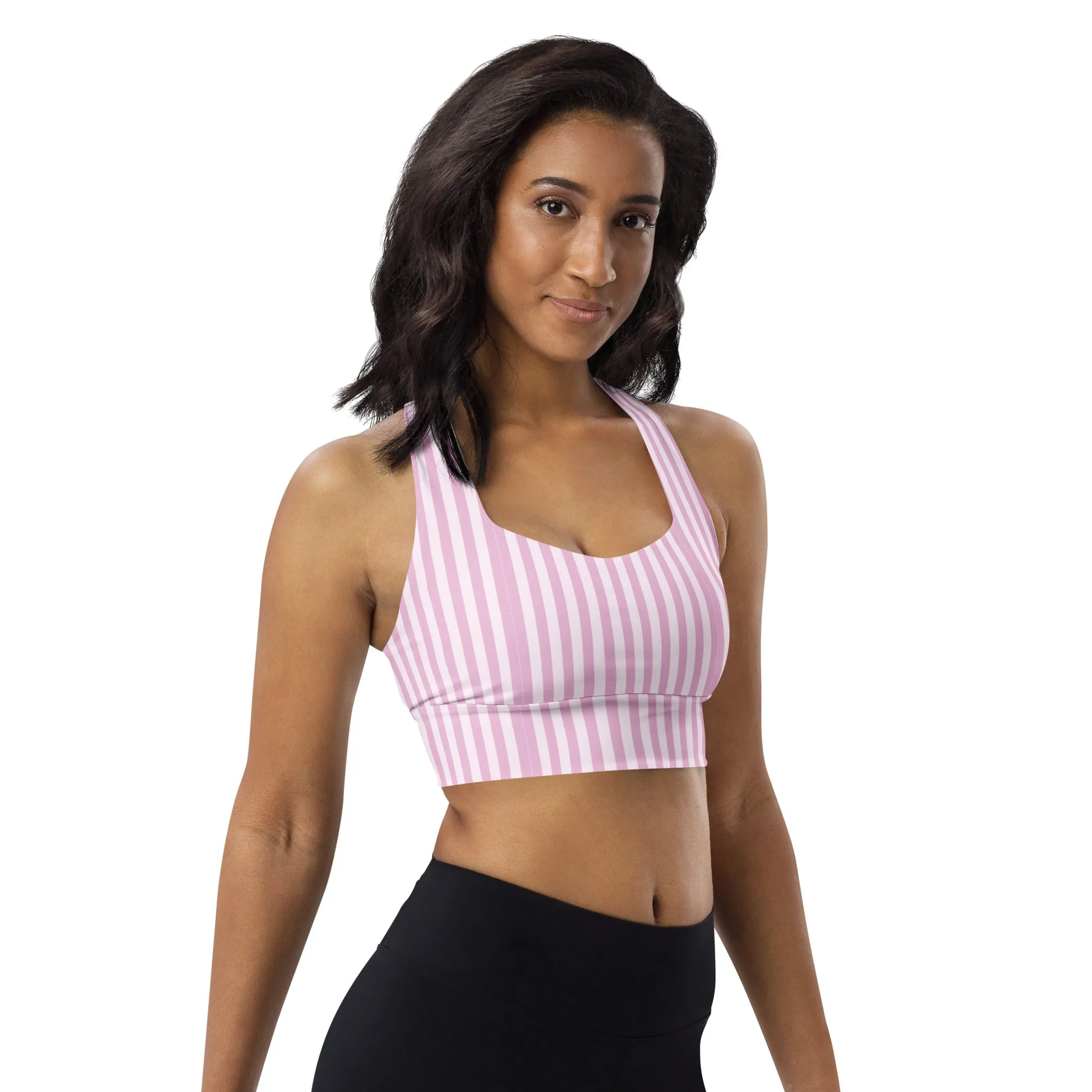 Longline sports bra Lavish Stripe