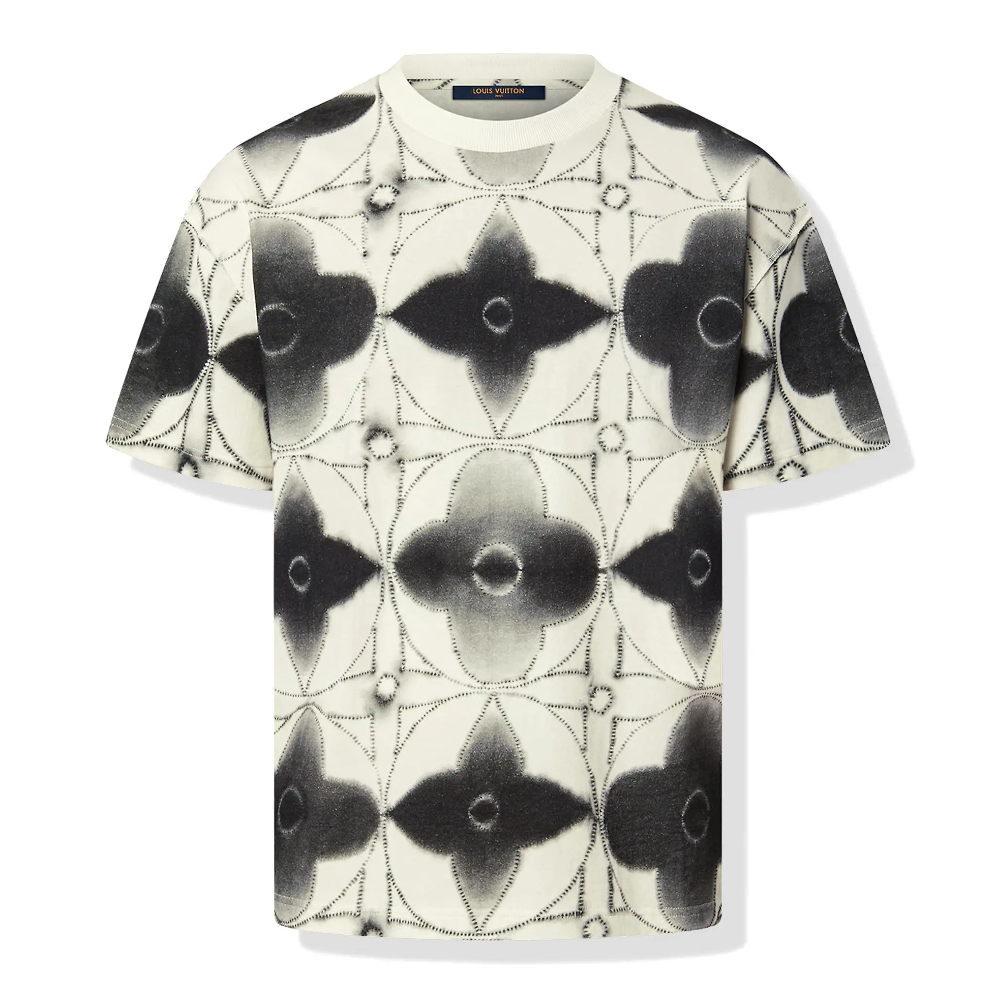 Louis Vuitton Shibori Printed Tie-Dye Dark Grey T Shirt