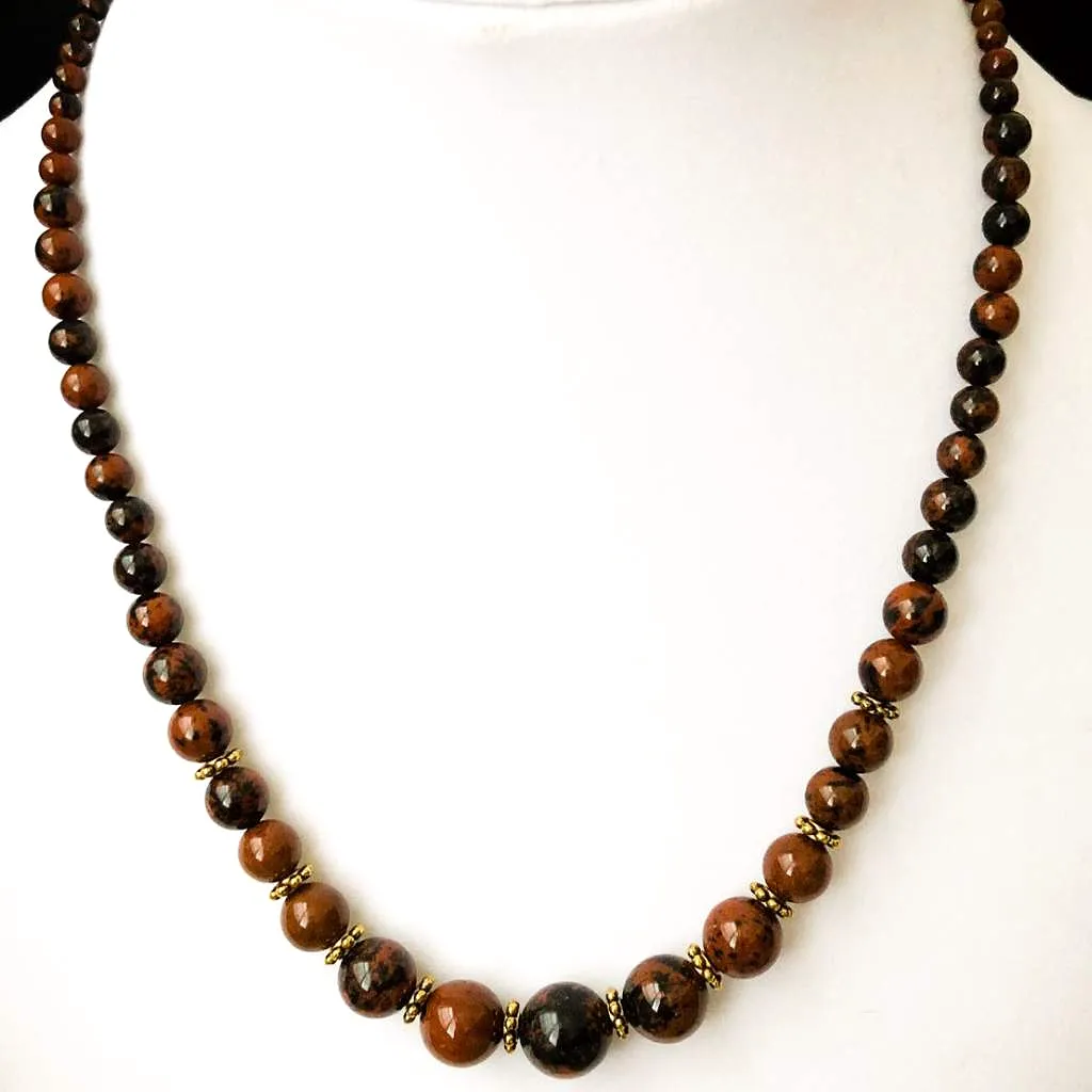 Mahogany Beaded Necklace