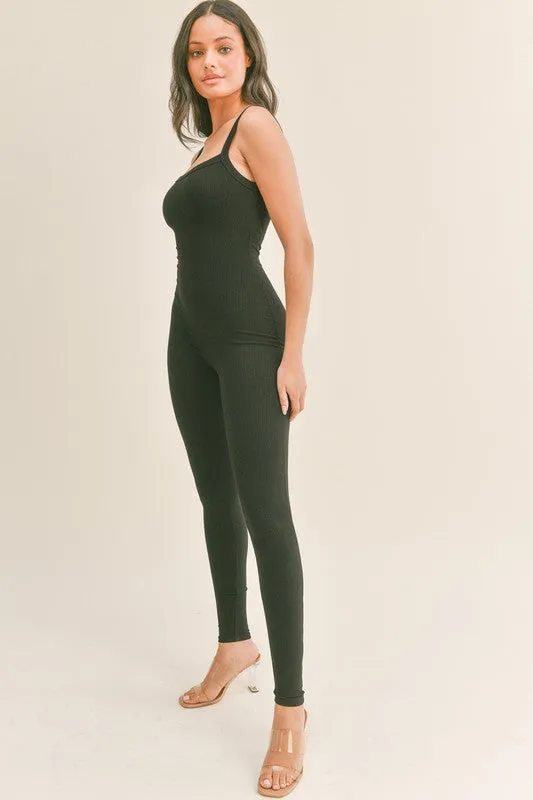 Mayleen Ribbed Sleeveless Bodysuit