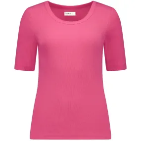 Meme - Women's Cotton Ribbed Tee || Hot Pink