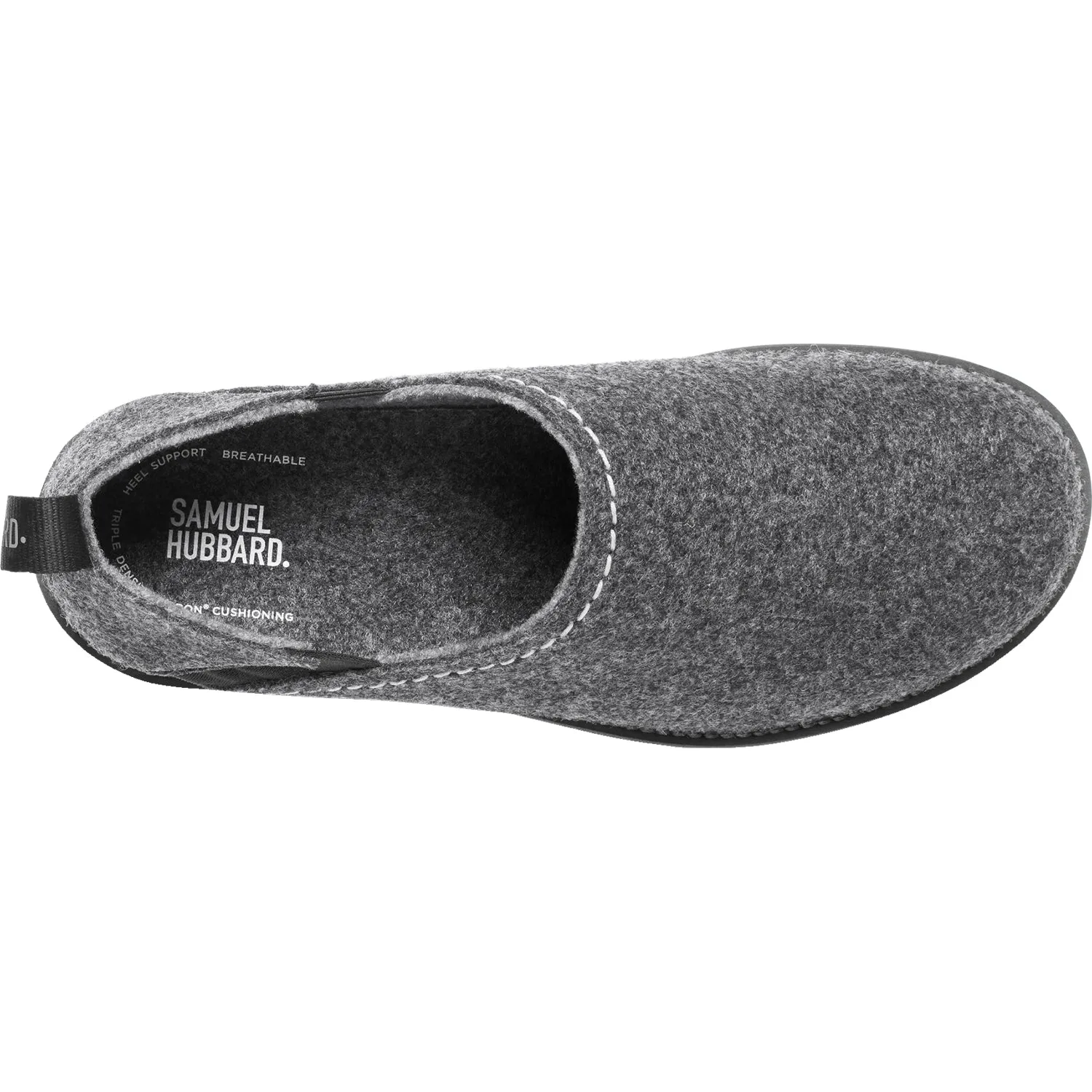 Men's Samuel Hubbard Spring Back Charcoal Grey Felt