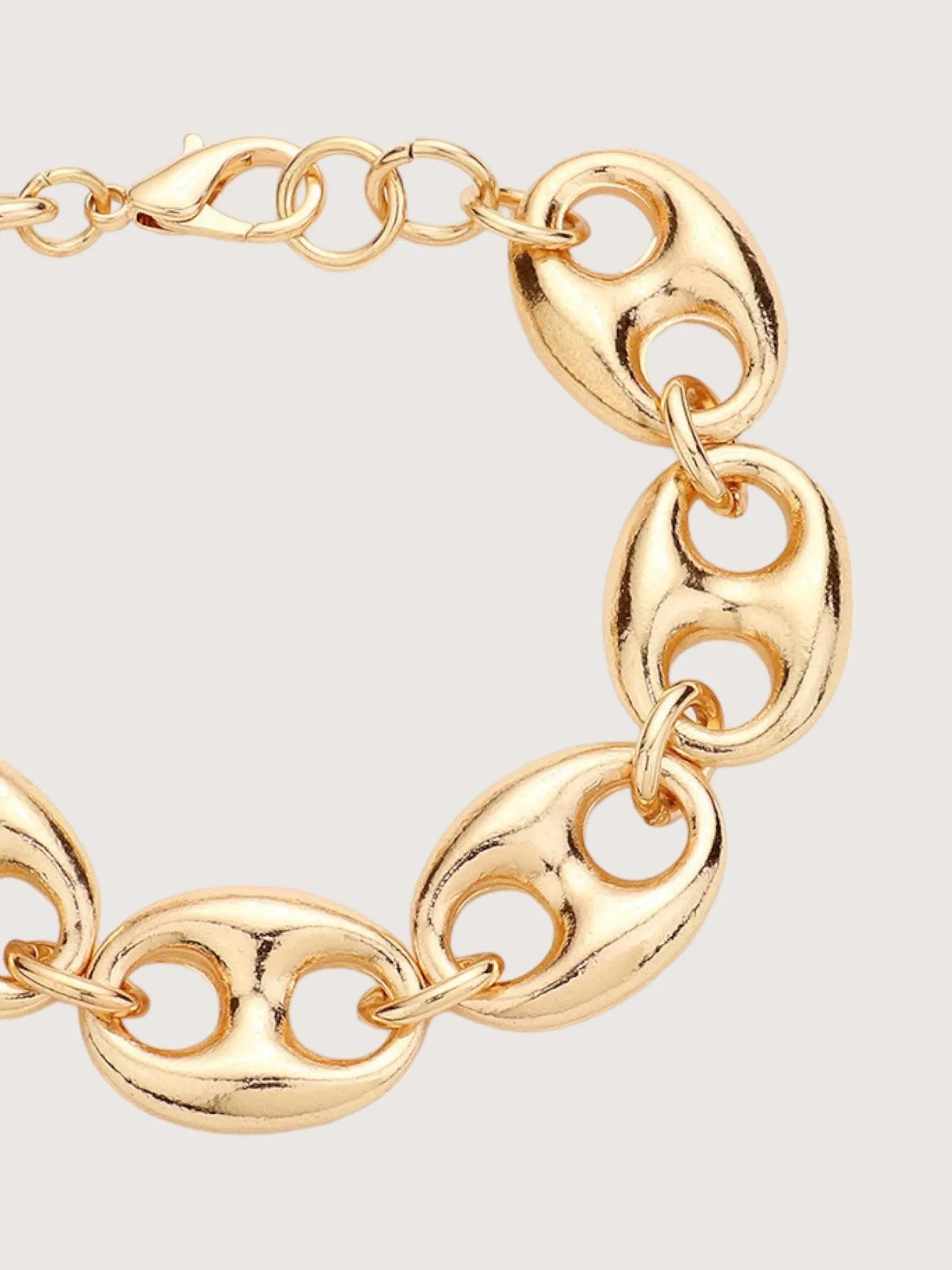 Metal Link Bracelet | Gold