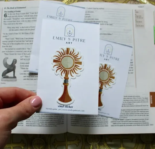 Monstrance Sticker