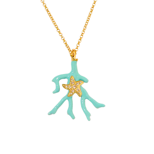 NECKLACE 2840 Turquoise color