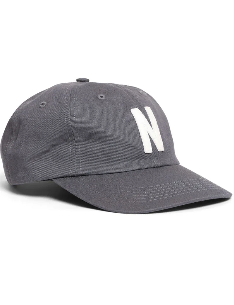 Norse Projects Felt N Twill Sports Cap Magnet Grey