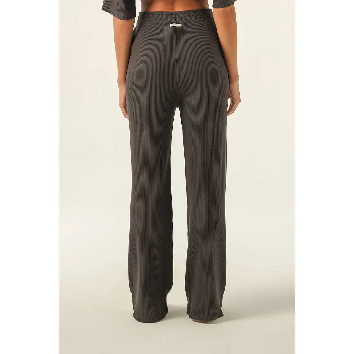 Nude Lucy- Nude Lounge Ribbed Pant in Coal