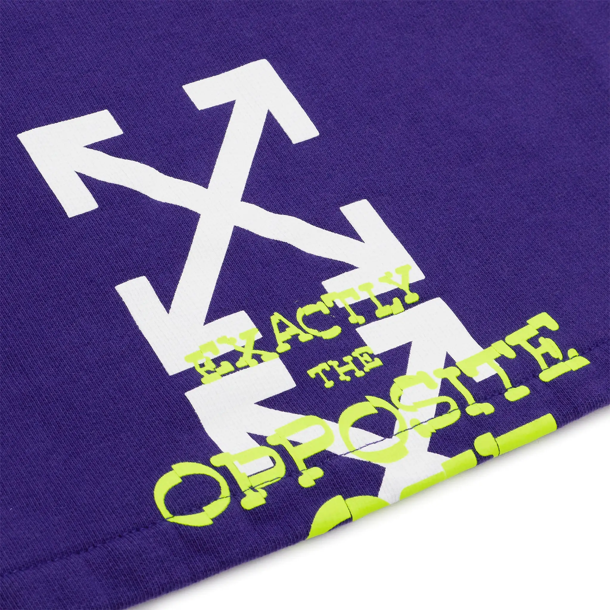 Off-White Opposite Arrows Skate Purple Sweat Shorts