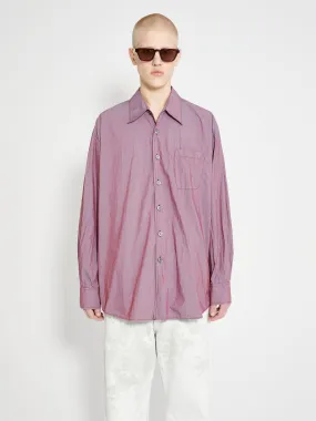 Our Legacy Borrowed Shirt Raspberry Parachute Poplin