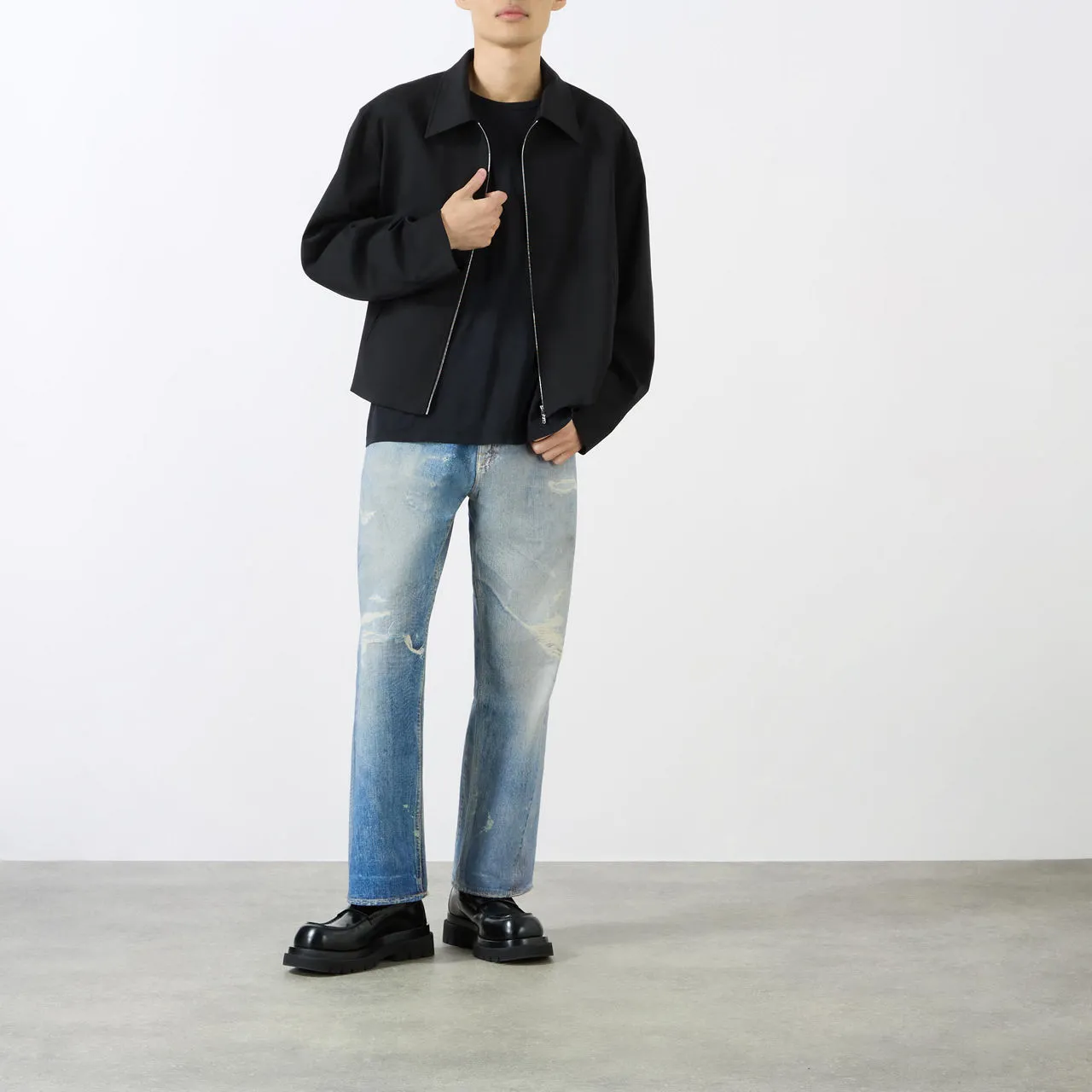 OUR LEGACY Boxy Fit Overshirt - Black