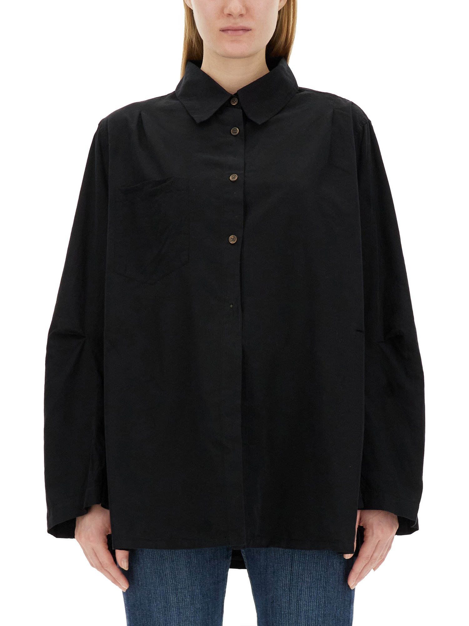 OUR LEGACY    OVERSIZE FIT COTTON POPLIN SHIRT