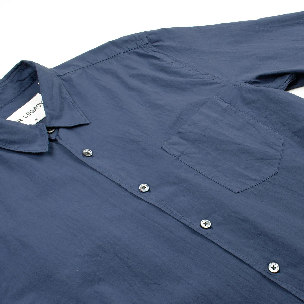 Our Legacy SPLASH - First Shirt - Navy Voil